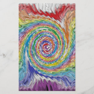 A Colorful Splatter Stationery