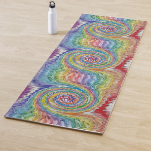 A Colorful Splatter Yoga Mat