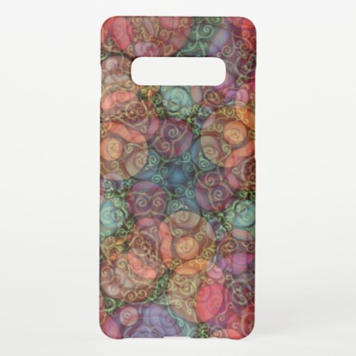 A Colorful Texture Background Pattern Of Swirling  Samsung Galaxy S10 Case