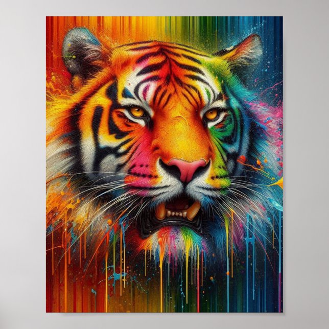 A Colorful Tiger Poster (Front)