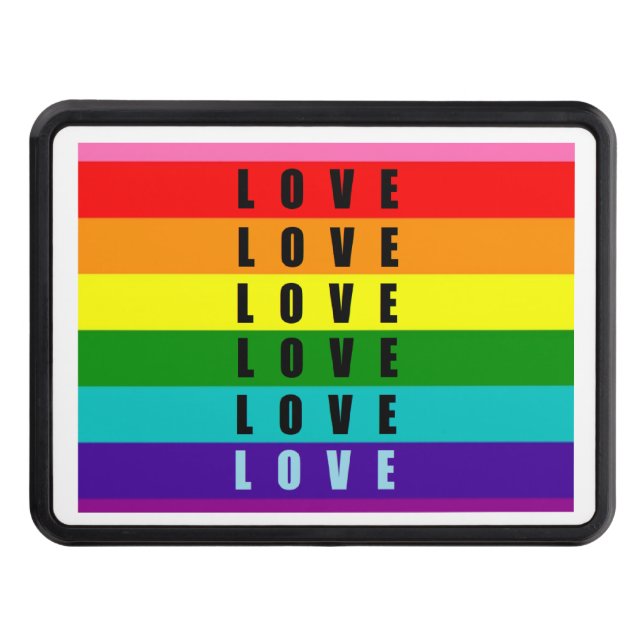A Colorful Trailer Hitch Accessory Hitch Cover (Front)