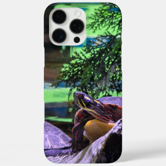 a colorful turtle surrounded by lush green trees iPhone 16 pro max case