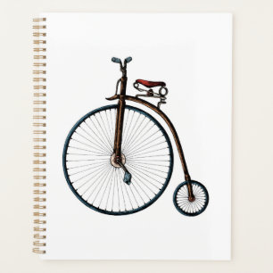 A Colorful Vintage Penny Farthing Planner