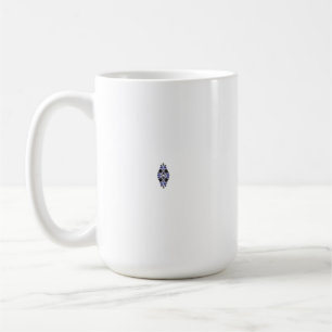 A colorful wall sticker featuring an intricate pat coffee mug