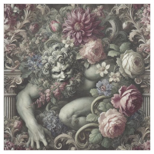 A Colossal Comedy – Gothic Statement Tile Fabric