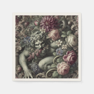 🎭 A Colossal Comedy – Gothic Victorian Napkins