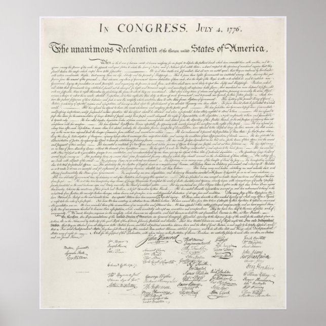 A Colossal Declaration of Independence (U.S.) Poster (Front)