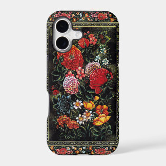 A colourful floral miniature of Persian art iPhone 17 Case
