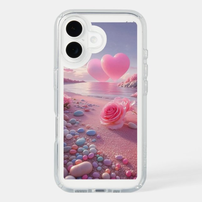 a colourful pink iphone 16 case cover (Front)