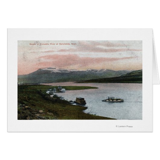 A Columbia River Riverboat Scene Cards (Front Horizontal)