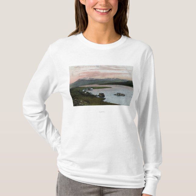 A Columbia River Riverboat Scene T-Shirt (Front)