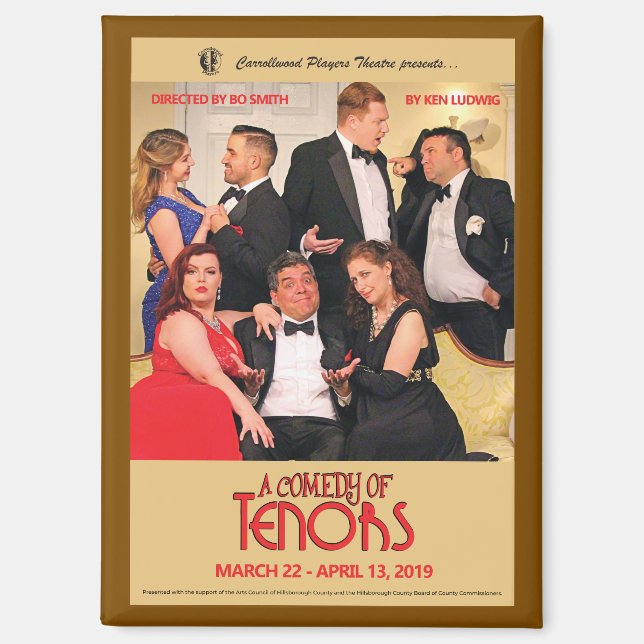A Comedy of Tenors Poster Magnet (Front)