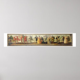 A Commedia Dell'Arte Troupe Before a Renaissance T Poster