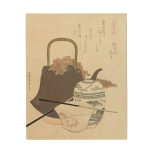 A Comparison of Genroku Poems and Shells Wood Wall Art