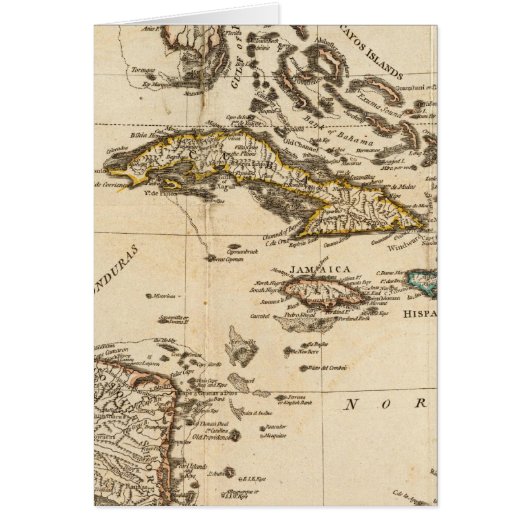 A Compleat Map of the West Indies Cards (Front)