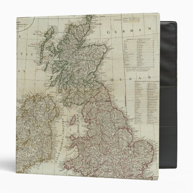 A complete map of the British Isles 3 Ring Binder (Front/Inside)