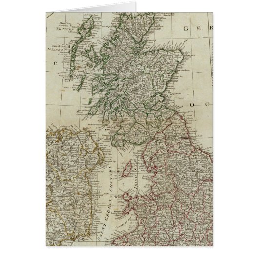 A complete map of the British Isles Cards (Front)