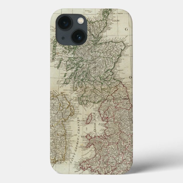 A complete map of the British Isles Case-Mate iPhone Case (Back)