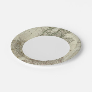 A complete map of the British Isles Paper Plates