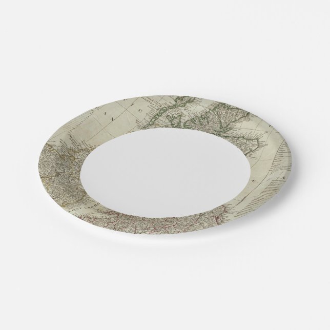 A complete map of the British Isles Paper Plates (Angled)