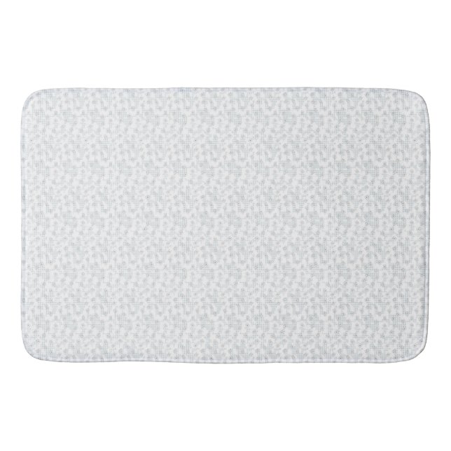 A completely white, featureless surface fills the  bath mat (Front)