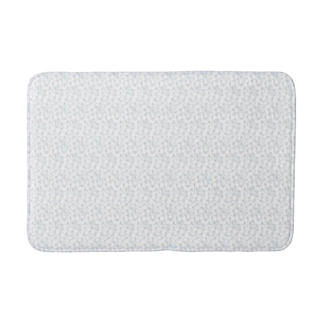 A completely white, featureless surface fills the  bath mat (Front)