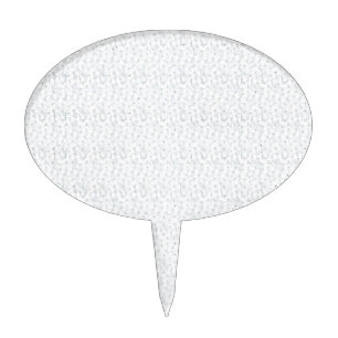 A completely white, featureless surface fills the  cake topper