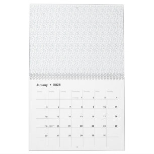 A completely white, featureless surface fills the  calendar