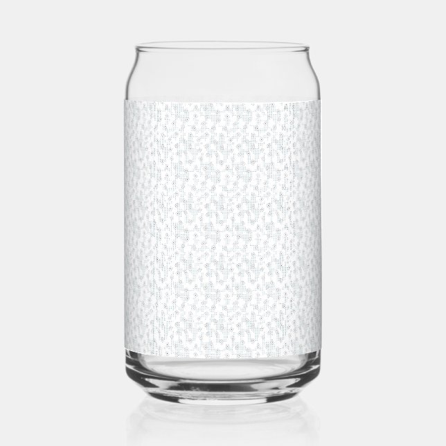 A completely white, featureless surface fills the  can glass (Front)
