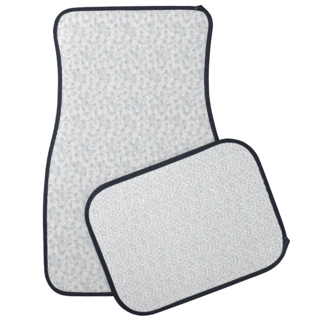 A completely white, featureless surface fills the  car floor mat (Set)