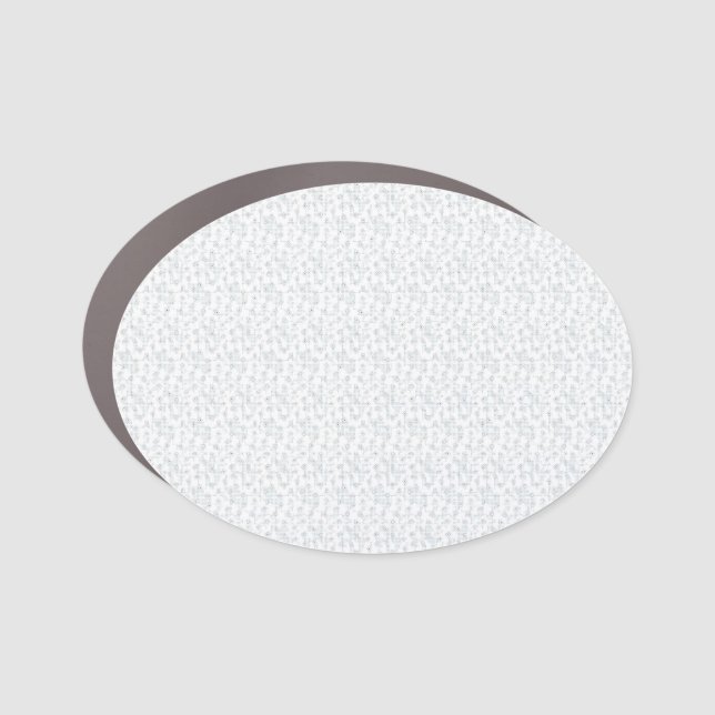 A completely white, featureless surface fills the  car magnet (Front)