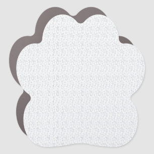 A completely white, featureless surface fills the car magnet
