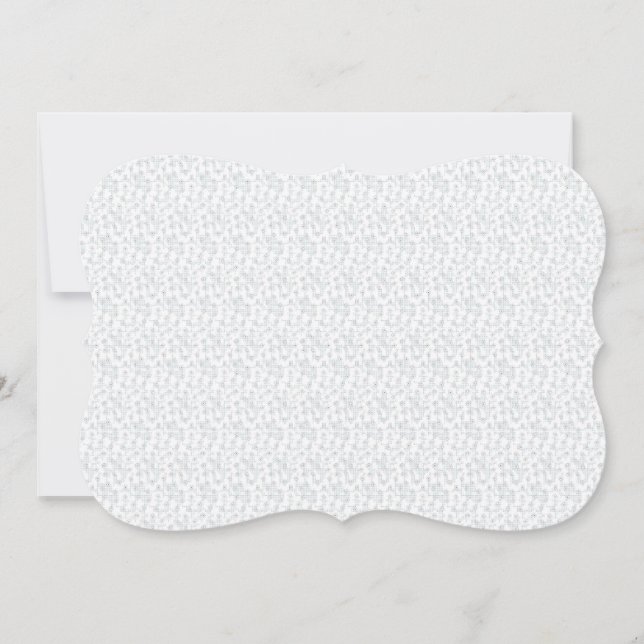 A completely white, featureless surface fills the  card (Front)