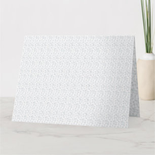 A completely white, featureless surface fills the card