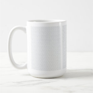 A completely white, featureless surface fills the coffee mug