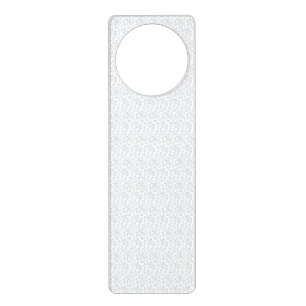 A completely white, featureless surface fills the  door hanger