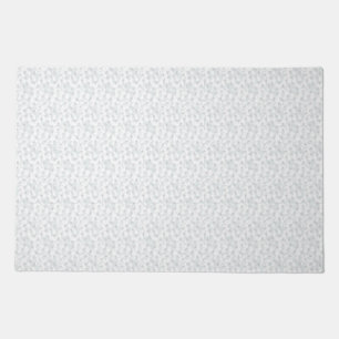 A completely white, featureless surface fills the doormat