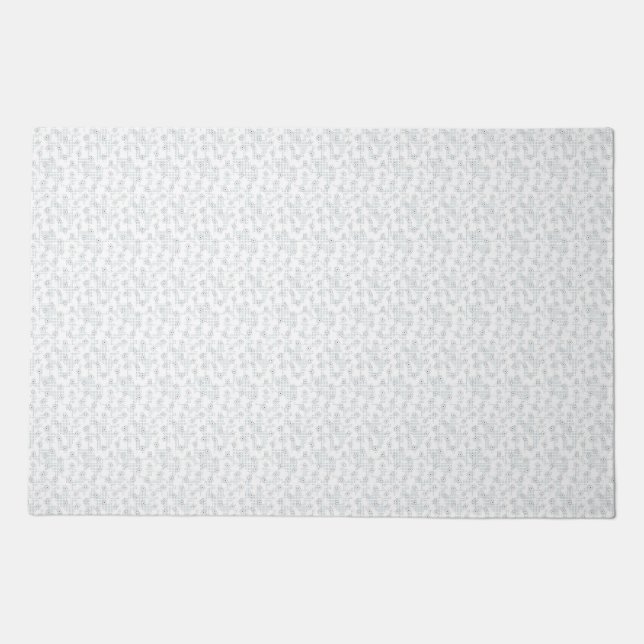 A completely white, featureless surface fills the  doormat (Front)