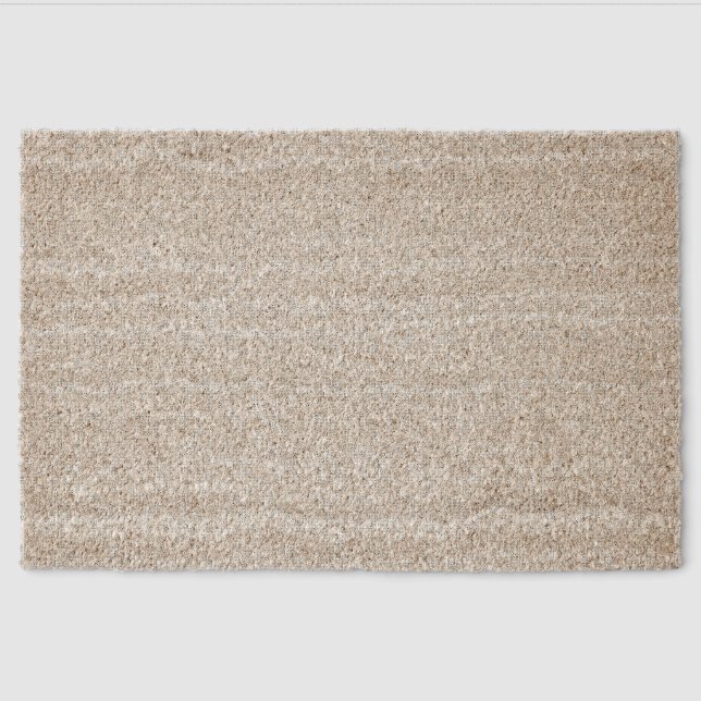 A completely white, featureless surface fills the  fiber doormat (Front)