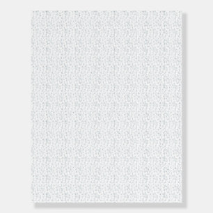 A completely white, featureless surface fills the foam board