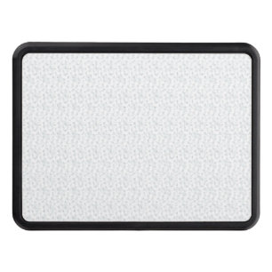 A completely white, featureless surface fills the hitch cover