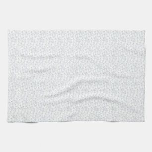 A completely white, featureless surface fills the kitchen towel