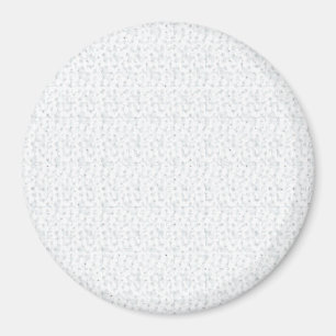 A completely white, featureless surface fills the magnet