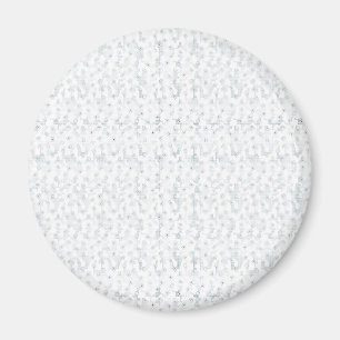 A completely white, featureless surface fills the magnet