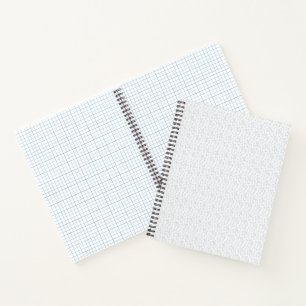 A completely white, featureless surface fills the notebook