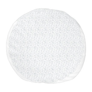 A completely white, featureless surface fills the  pouf
