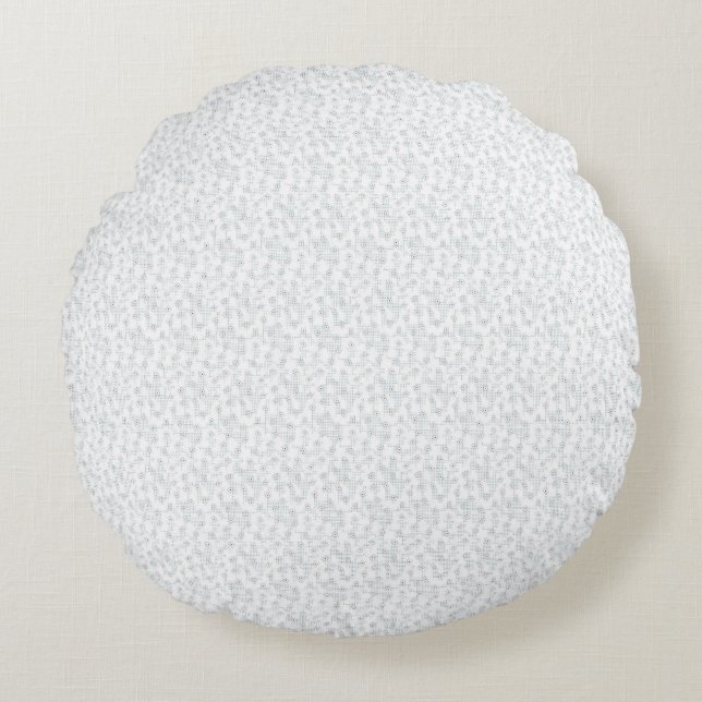 A completely white, featureless surface fills the  round pillow (Front)
