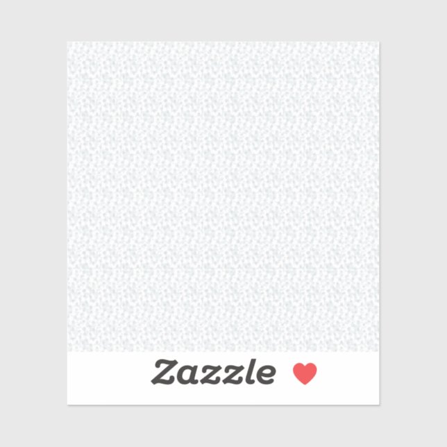 A completely white, featureless surface fills the  sticker (Sheet)