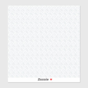 A completely white, featureless surface fills the  sticker