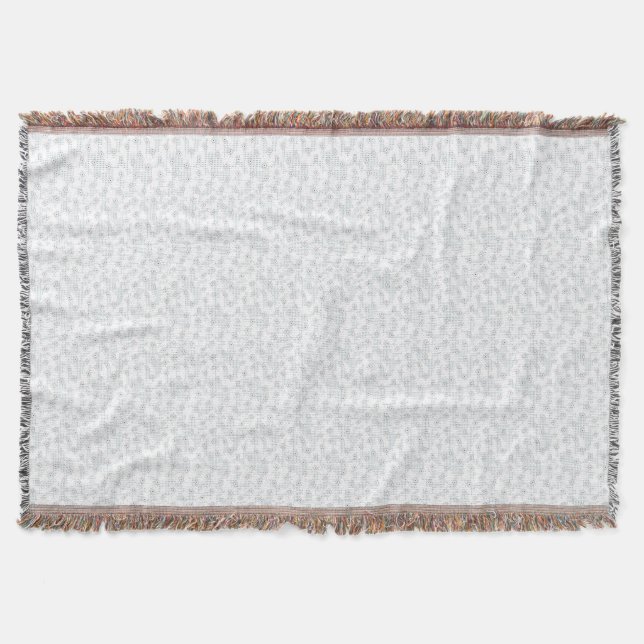 A completely white, featureless surface fills the  throw blanket (Front)